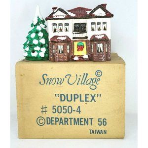 Dept 56 Original Snow Village Duplex